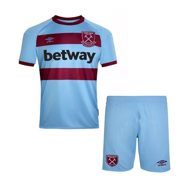 Trikot West Ham United Auswarts Kinder 2020-21 Blau Fussballtrikots Günstig